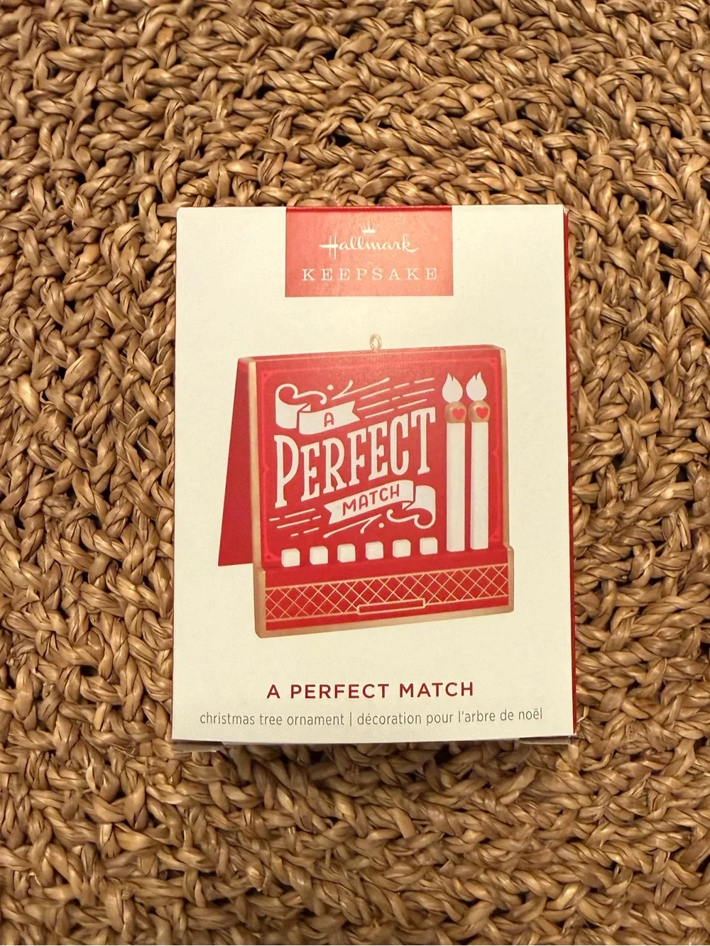 Hallmark Keepsake A Perfect Match Matchbook Christmas Ornament